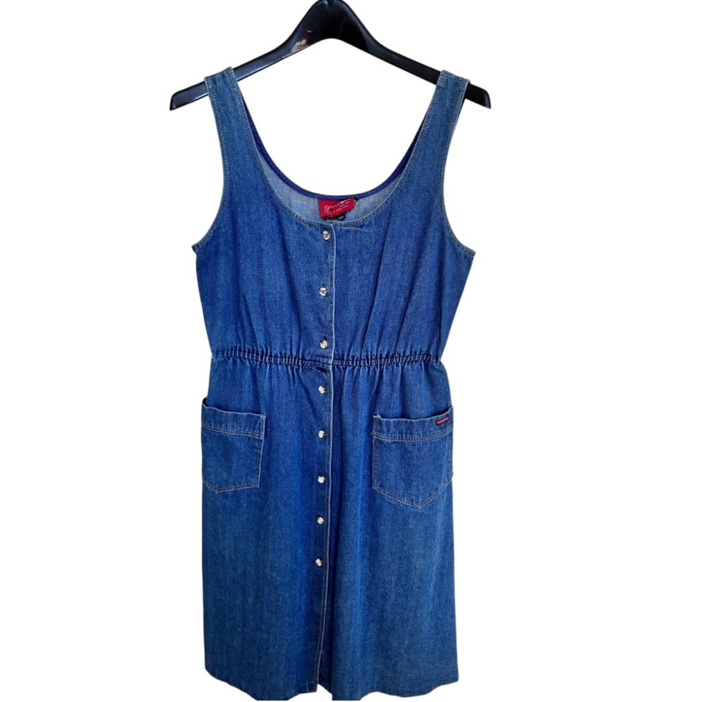 Vintage Sasson Denim Botton Dress Sz 10/11